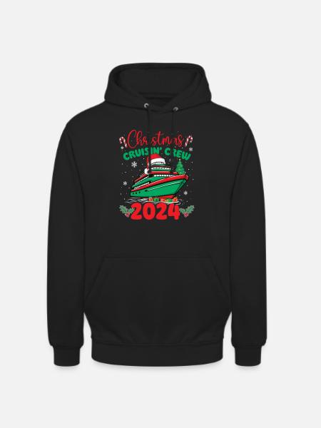 Weihnachtskreuzfahrt Crew 2024 – Weihnachtskreuzfahrt-Vibes - Unisex Hoodie - Schwarz