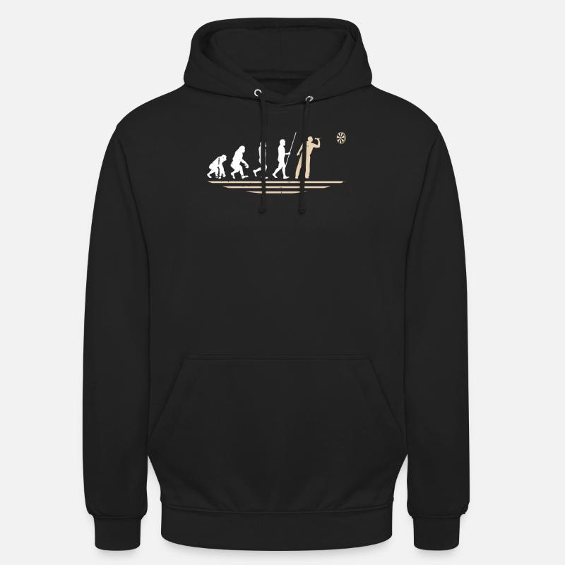 Dart d’art Dart d’évolution - Sweat-shirt à capuche unisexe - noir