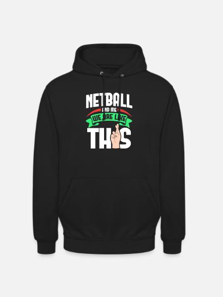 Netball moi, c’est comme - Sweat-shirt à capuche unisexe - noir