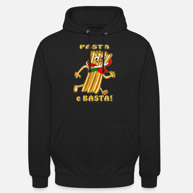 Pasta e Basta - Sweat-shirt à capuche unisexe - noir