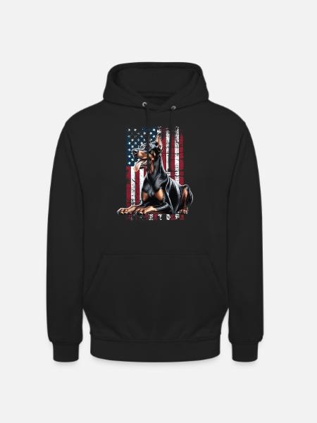 Doberman US Dobermann - Sweat-shirt à capuche unisexe - noir