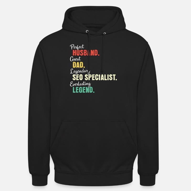 Papa responsable SEO - Sweat-shirt à capuche unisexe - noir