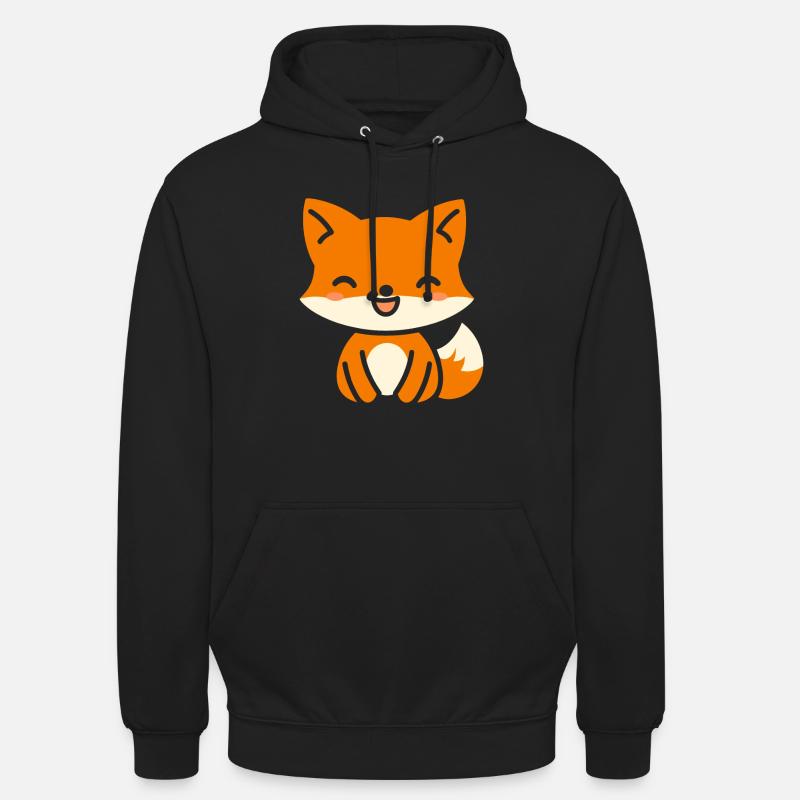 ranrd 7 - Sweat-shirt à capuche unisexe - noir