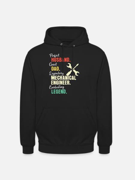 Mechanical Engineer Dad - Unisex Hoodie - black
