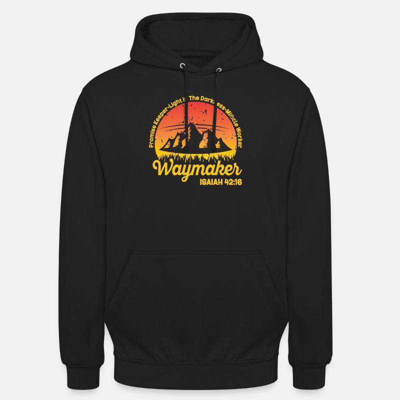 Wegweiser, Versprechenshüter, Wundertäter - Unisex Hoodie - Schwarz