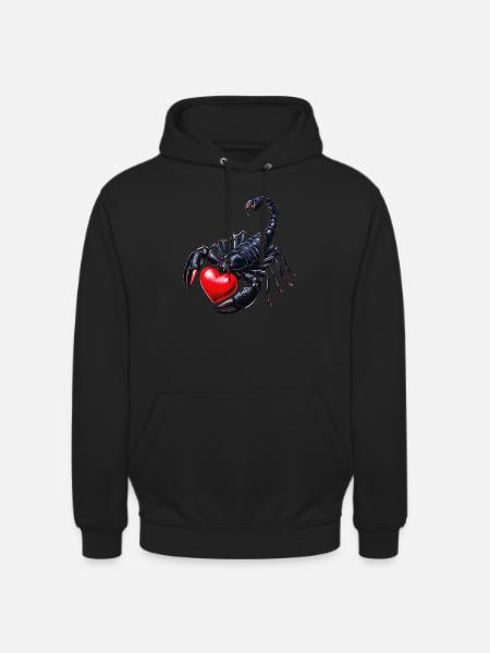 SCORPIO HEART - Unisex Hoodie - black