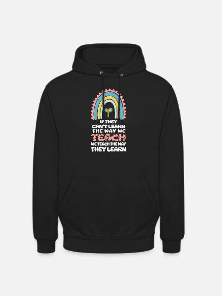 Autism Awareness SPED Teacher Learn - Unisex Hoodie - black