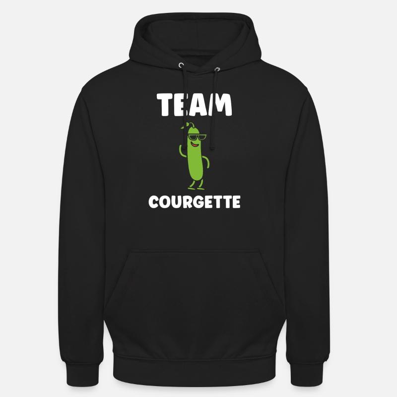 Humour Courgette - Sweat-shirt à capuche unisexe - noir