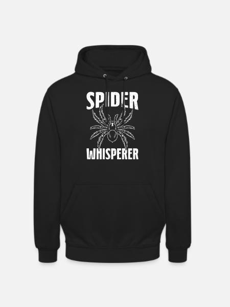 Spider Whisperer Arachnid Entomology Tarantula - Unisex Hoodie - black