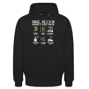 Handball Liebhaber Handball Sport Spieler - Unisex Hoodie - Schwarz - Vorne - Alina (178cm) & Michal (187cm)