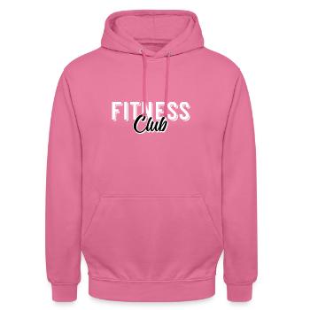 Fitness Club - Unisex Hoodie - pink - Front - Alina (178cm) & Michal (187cm)