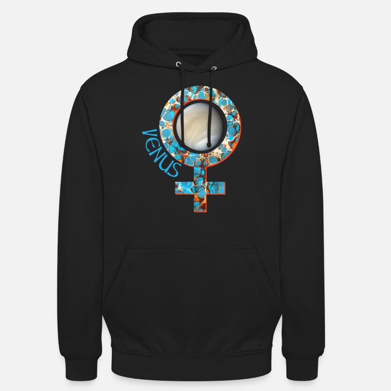 vénus e 276 - Sweat-shirt à capuche unisexe - noir