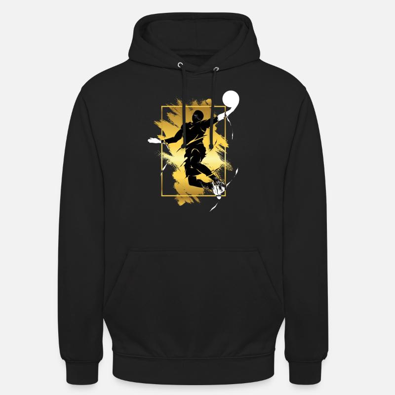 Basketteur Basketteur Dunking Gold Splash - Sweat-shirt à capuche unisexe - noir