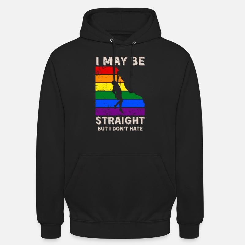 Escalader les droits LGBT - Sweat-shirt à capuche unisexe - noir