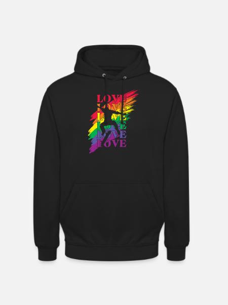 Skater LGBT Pride - Unisex Hoodie - Schwarz