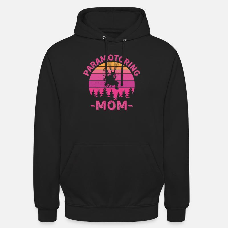 Motorschirmfliegende Mutter - Unisex Hoodie - Schwarz