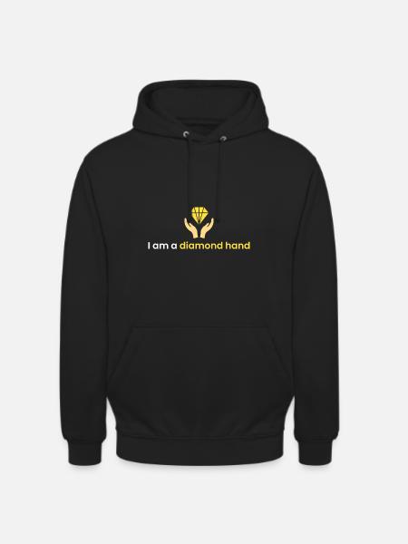 I am a diamond hand - Unisex Hoodie - black