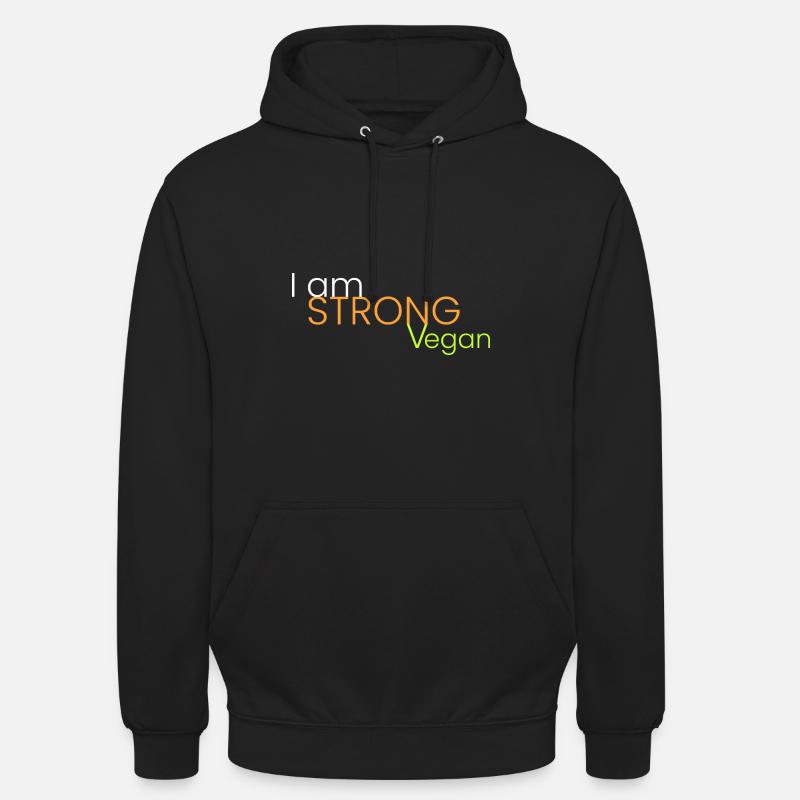 Je suis un végétalien convaincu - Sweat-shirt à capuche unisexe - noir