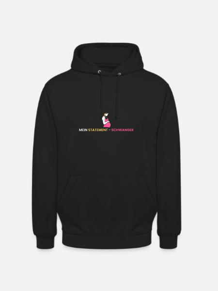 Mein Statement - schwanger - Unisex Hoodie - Schwarz