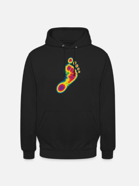 Fascinating thermal footprint - Unisex Hoodie - black