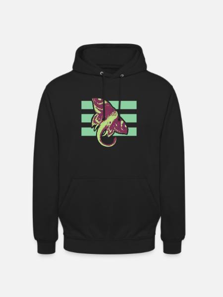 Cool Art Graphic Elefant Shirt - Unisex Hoodie - Schwarz