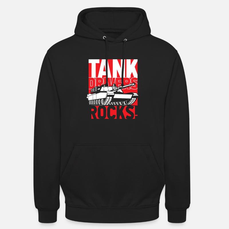 Tanks - Sweat-shirt à capuche unisexe - noir
