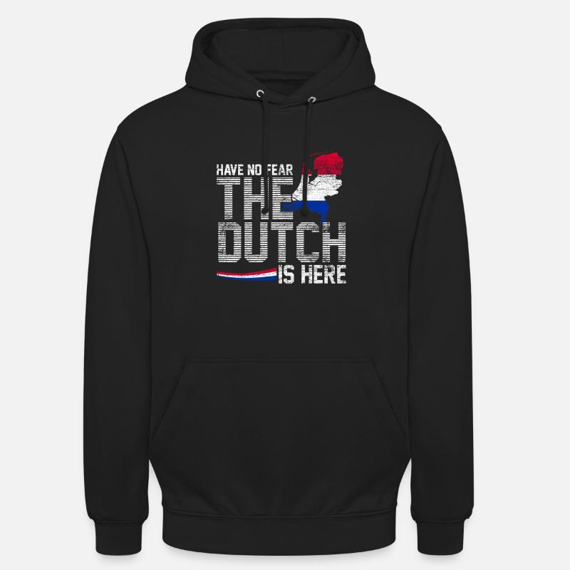 Pays-Bas - Sweat-shirt à capuche unisexe - noir