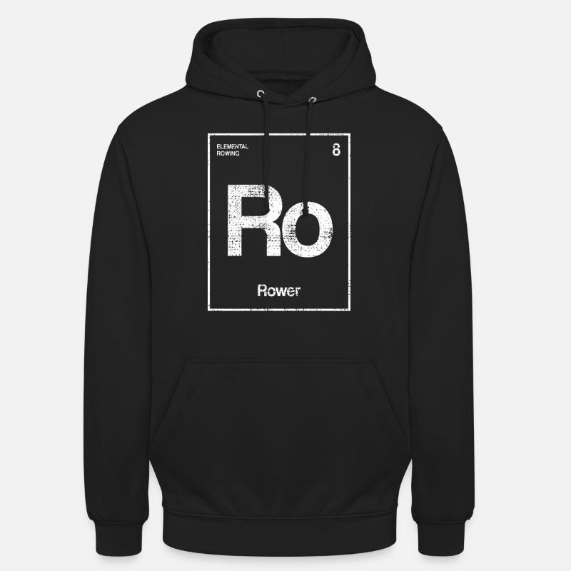 Ramer rameur rameur - Sweat-shirt à capuche unisexe - noir