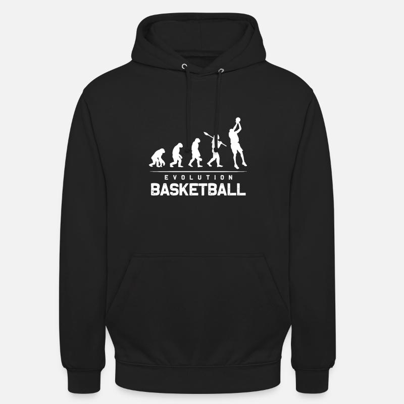 Evolution du basket - Sweat-shirt à capuche unisexe - noir