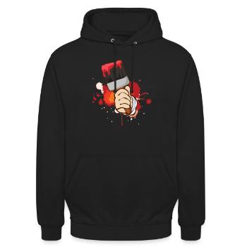 Maler und Lackierer Pinsel Farbe Handwerk Geschenk - Unisex Hoodie - Schwarz - Vorne - Alina (178cm) & Michal (187cm)