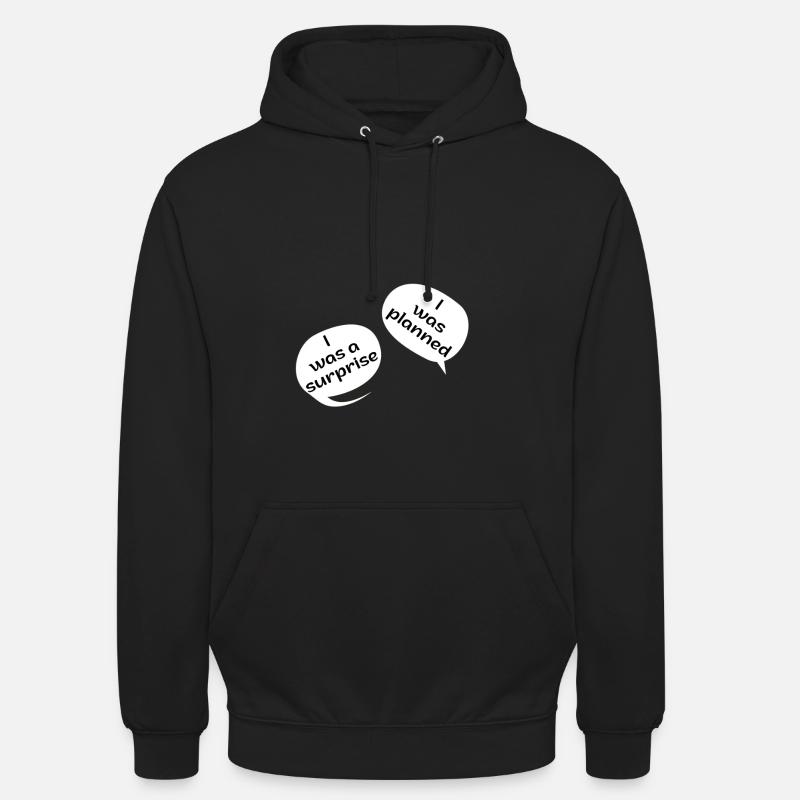 Maman enceinte jumeaux - Sweat-shirt à capuche unisexe - noir