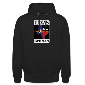 Texas allemand cool idée cadeau fière allemande - Sweat-shirt à capuche unisexe - noir - Devant - Alina (178cm) & Michal (187cm)