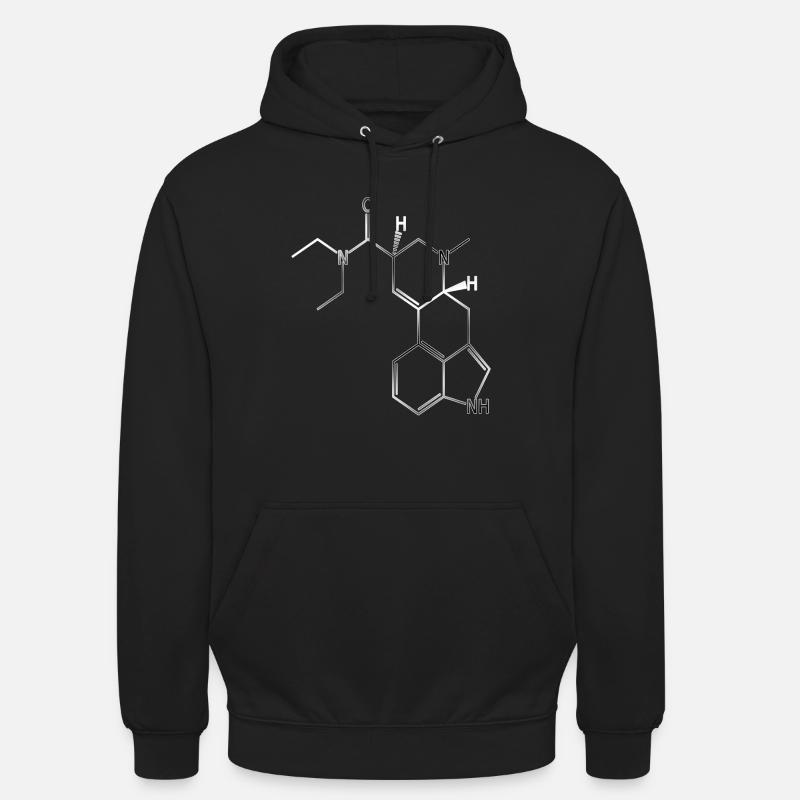 LSD structural formula molecule A. Hofmann Bicycle Day Unisex Hoodie