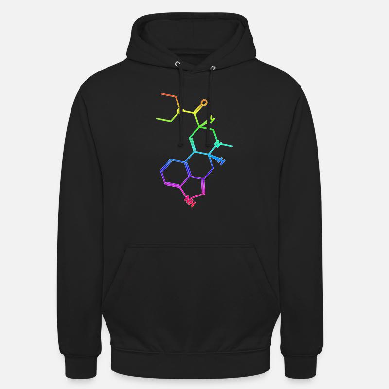 LSD structural formula molecule A. Hofmann Bicycle Day Unisex Hoodie