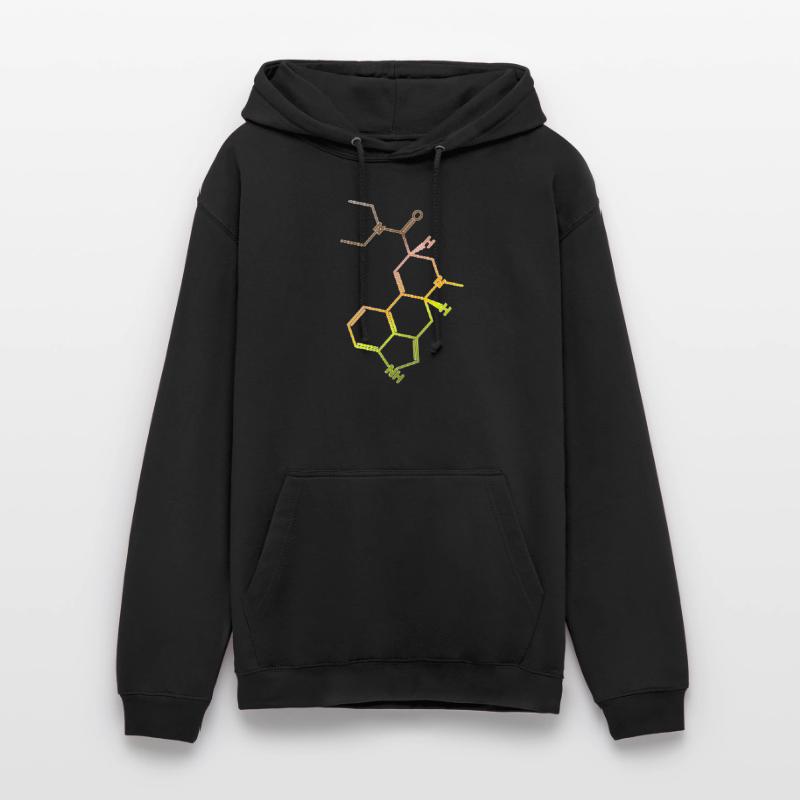 Molécule de formule structurelle LSD A. Hofmann Bicycle Day Sweat-shirt à capuche unisexe