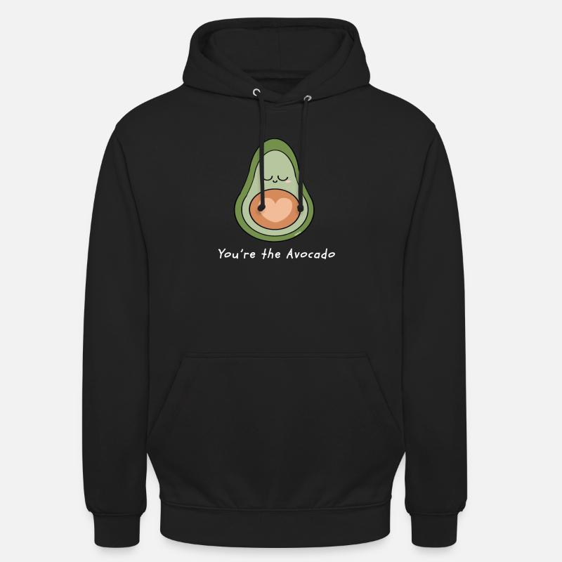 Avocat associé à mon toast - Sweat-shirt à capuche unisexe - noir