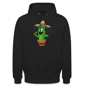 Fiesta Cactus Party Sombrero - Sweat-shirt à capuche unisexe - noir - Devant - Alina (178cm) & Michal (187cm)