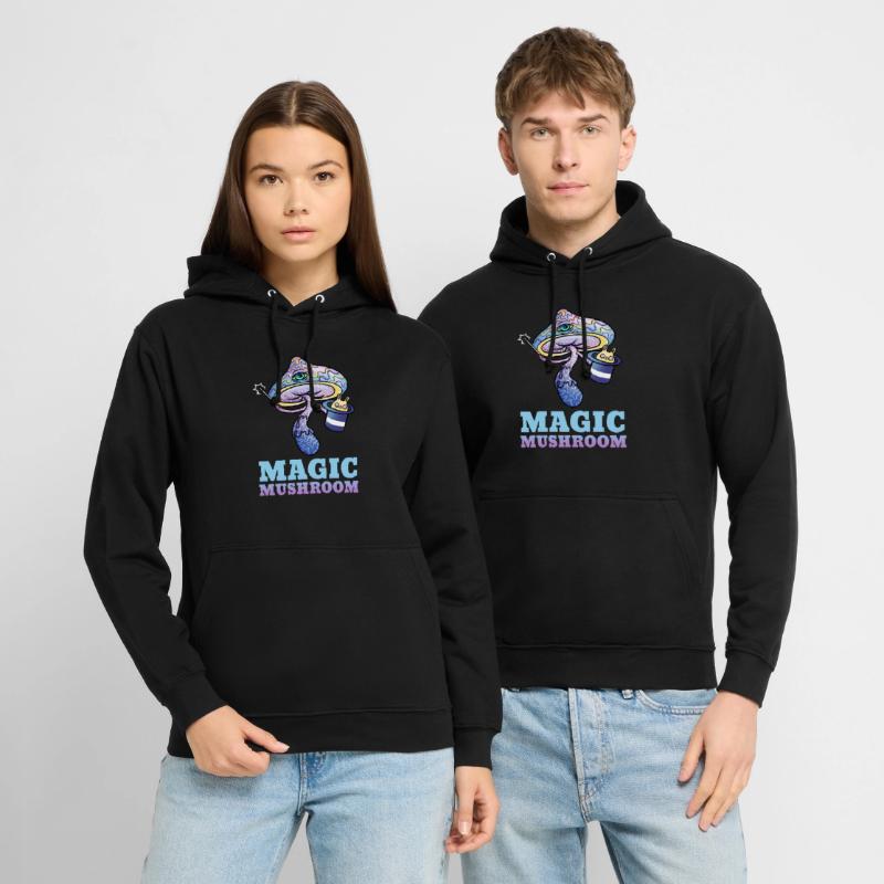 Trippy Psilocybin Toadstool Gift Psy & Goa Sweat-shirt à capuche unisexe
