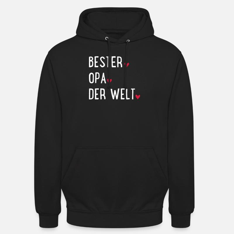 Bester Opa der Welt - Unisex Hoodie - Schwarz