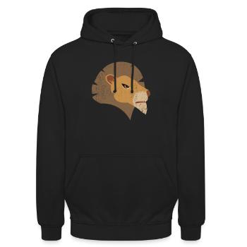 Jungle Animal V4 - Sweat-shirt à capuche unisexe - noir - Devant - Alina (178cm) & Michal (187cm)