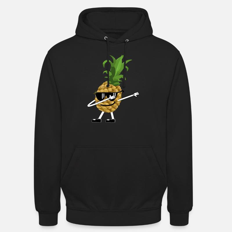 Dabbende Ananas - Unisex Hoodie - Schwarz