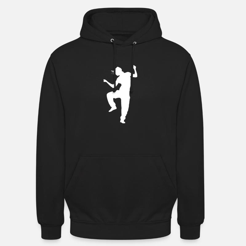 Silhouette de danseuse danseuse - Sweat-shirt à capuche unisexe - noir