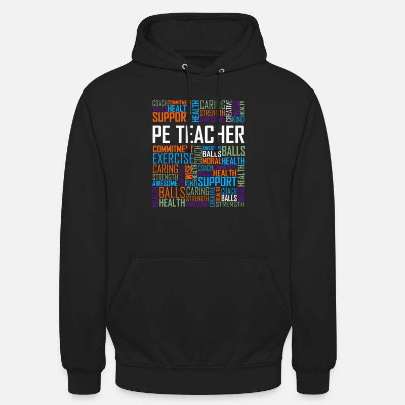 Le prof de l'EPS - Sweat-shirt à capuche unisexe - noir