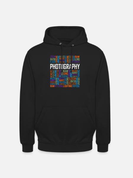 Photography Words - Unisex Hoodie - black