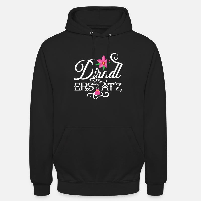 Dirndl Ersatz - Unisex Hoodie - Schwarz