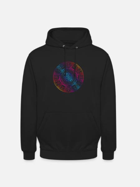 Sacred Geometry TetraFlower - Unisex Hoodie - black