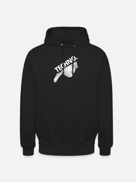 Techno Nonne - Dark Techno, Dark Minimal Techno, H - Unisex Hoodie - black