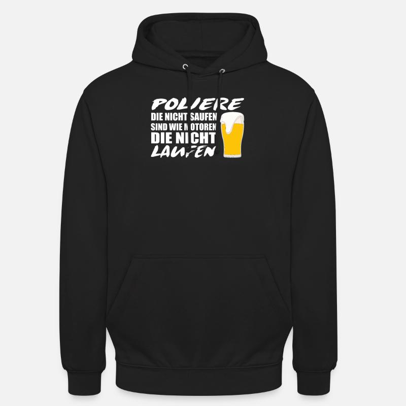 Polier Baustelle Bauarbeiter Geschenkidee - Unisex Hoodie - Schwarz
