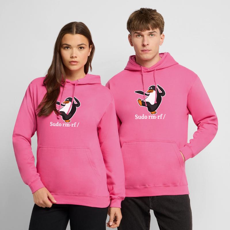 Tux Linux Pingouin Sudo Rm Rf | Computerfreak Hack Sweat-shirt à capuche unisexe