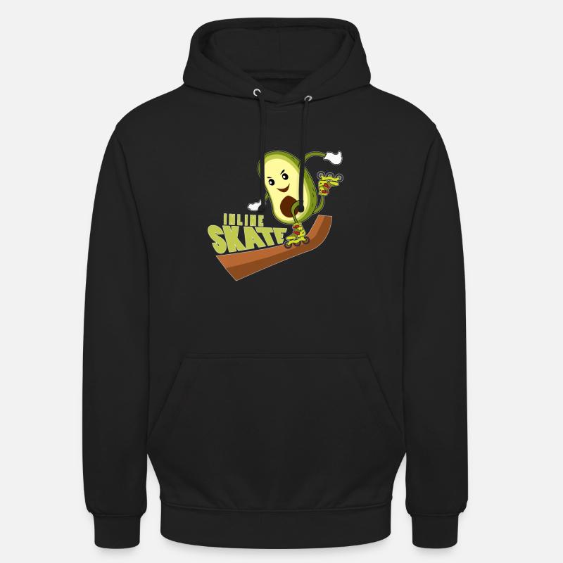 inline skates, inline skate shirt, - Unisex Hoodie - black